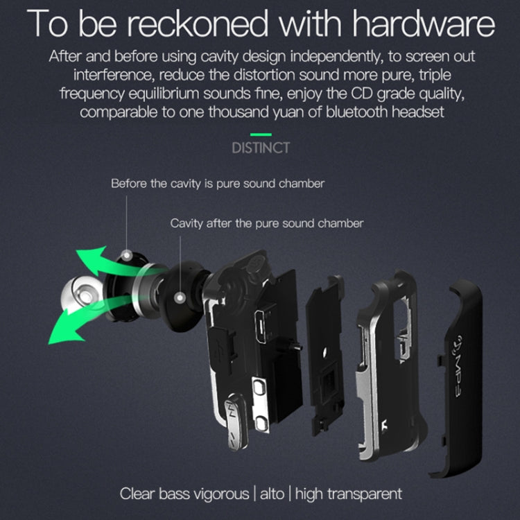 J2 Bluetooth 4.2 Binaural Hanging Type Wireless Sports Bluetooth Earphone, Built-in Memory (Silver) by buy2fix