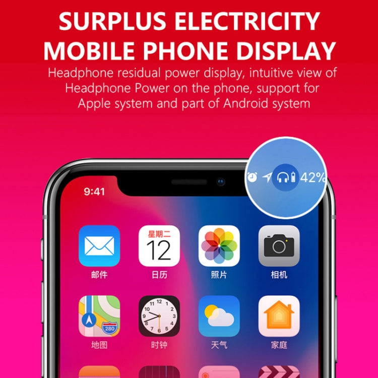 V7 Bluetooth 5.0 Business Style Wireless Stereo Sports Bluetooth Earphone, Support Inform Caller Name (Black) by buy2fix