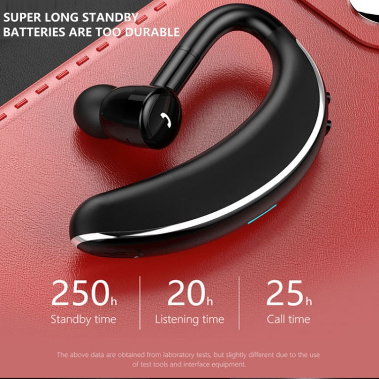 V7 Bluetooth 5.0 Business Style Wireless Stereo Sports Bluetooth Earphone, Support Inform Caller Name (Black) by buy2fix