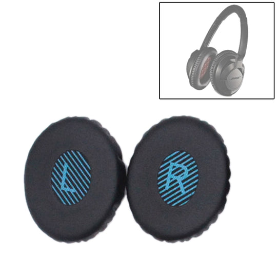 1 paire pour Bose OE2/OE2i/SoundTrue casque coussin éponge couverture cache-oreilles remplacement oreillettes (noir bleu)
