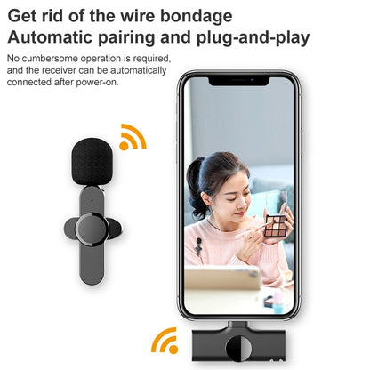 8 Pin Interface Live Broadcast Wireless Lavalier Microphone - Microphone by buy2fix | Online Shopping UK | buy2fix