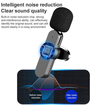 8 Pin Interface Live Broadcast Wireless Lavalier Microphone - Microphone by buy2fix | Online Shopping UK | buy2fix