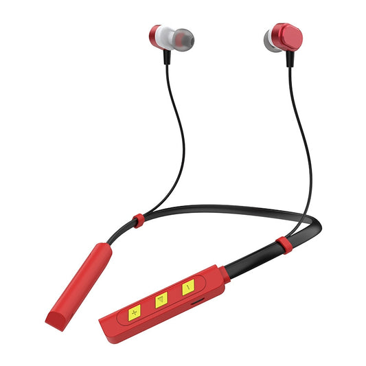 AIN MK-I01 IPX4 Waterproof Neck-mounted Wire-controlled Sports Bluetooth Earphone with Cable Buckle, Support Call & Voice Assistant (Red) - Neck-mounted Earphone by AIN | Online Shopping UK | buy2fix