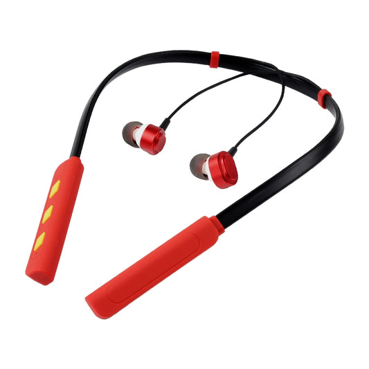AIN MK-I01 IPX4 Waterproof Neck-mounted Wire-controlled Sports Bluetooth Earphone with Cable Buckle, Support Call & Voice Assistant (Red) - Neck-mounted Earphone by AIN | Online Shopping UK | buy2fix