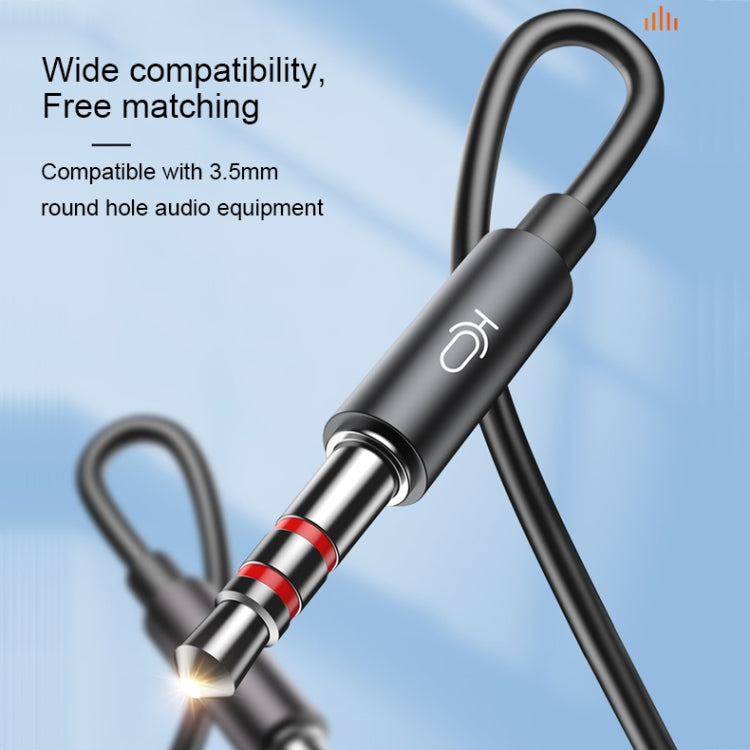 Langsdom V6 3.5mm Dual Plug Wired In-Ear Earphone with Microphone, Length: 2m (Black) - In Ear Wired Earphone by Langsdom | Online Shopping UK | buy2fix