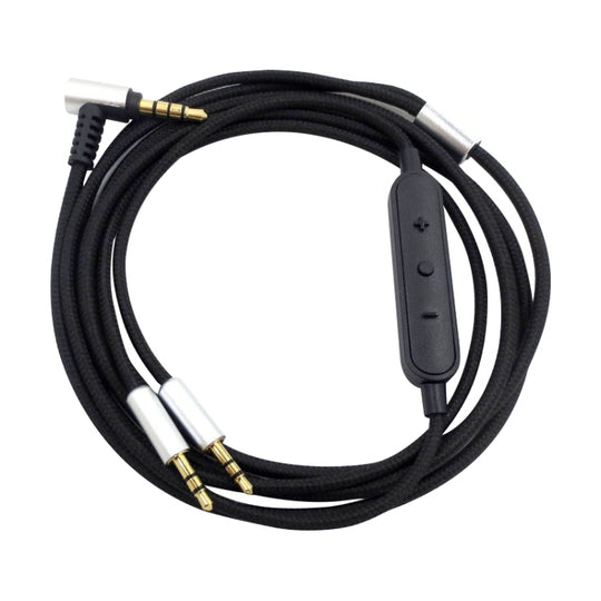ZS0096 câble audio pour casque version commande filaire pour Sol Republic Master Tracks HD V8 V10 V12 X3 (noir)