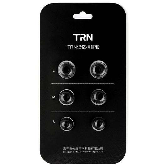 TRN Earphone Silicone Memory Foam Earplug(Black) - Anti-dust & Ear Caps by TRN | Online Shopping UK | buy2fix