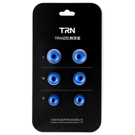 TRN Earphone Silicone Memory Foam Earplug(Blue) - Anti-dust & Ear Caps by TRN | Online Shopping UK | buy2fix
