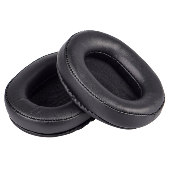 1 Paar Leder Schwamm Schutzhülle für Steelseries Arctis 3 Pro / Ice 5 / Ice 7 Kopfhörer (Schwarzes Leder)