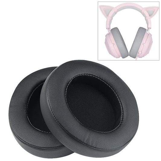 2 PCS For Razer Kraken 7.1 V2 Pro Headphone Cushion Sponge Black Net Cover Earmuffs Replacement Earpads - Earmuff & Pad by buy2fix | Online Shopping UK | buy2fix