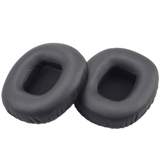 2pcs For JBL J55 / J55a / J55i Headphones Imitation Leather + Foam Soft Earphone Protective Cover Earmuffs(Black) - Earmuff & Pad by buy2fix | Online Shopping UK | buy2fix