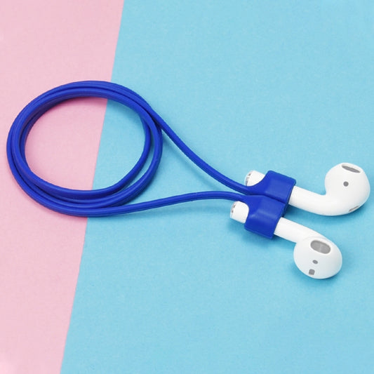 Wireless Bluetooth Headset Anti-lost Rope Magnetic Silicone Lanyard for Apple AirPods 1 / 2(Blue) - Anti-lost & Holder by buy2fix | Online Shopping UK | buy2fix