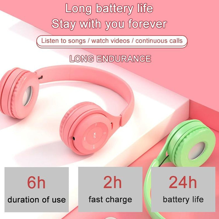 Y08 Hifi Sound Quality Macaron Bluetooth Headset, Supports Calling & TF Card & 3.5mm AUX (Yellow) by buy2fix