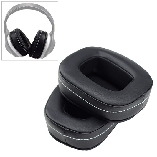 2 PCS For DENON AH-D600 / AH-D7100 Soft Sponge Earphone Protective Cover Earmuffs(Black White) - Earmuff & Pad by buy2fix | Online Shopping UK | buy2fix