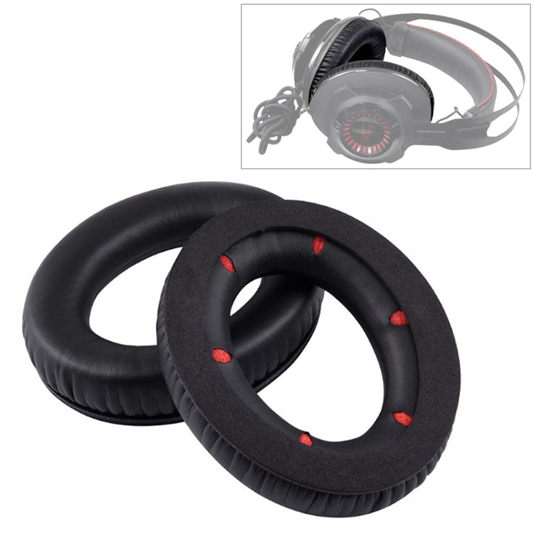 2 PCS For Kingston Hyper X Cloud Revolver S Soft Sponge Earphone Protective Cover Earmuffs (Red) - Earmuff & Pad by buy2fix | Online Shopping UK | buy2fix