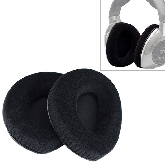 2 PCS For Sennheiser RS160 / 170 / HDR170 / 180 / 160 Flannelette Earphone Cushion Cover Earmuffs Replacement Earpads without Buckle - Earmuff & Pad by buy2fix | Online Shopping UK | buy2fix