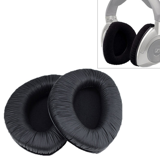 2 PCS For Sennheiser RS160 /170 / HDR 170 / 180 / 160 Wrinkled Skin Earphone Cushion Cover Earmuffs Replacement Earpads without Buckle - Earmuff & Pad by buy2fix | Online Shopping UK | buy2fix