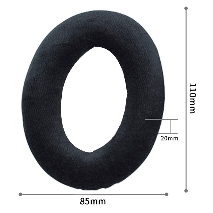 2 PCS For Sennheiser HD515 / HD555 / HD595 / HD598 / HD558 / PC360 Flannel Earphone Cushion Cover Earmuffs Replacement Earpads with Tone Tuning Cotton(Brown) - Earmuff & Pad by buy2fix | Online Shopping UK | buy2fix