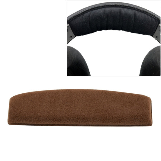 2 PCS For Sennheiser HD515 / HD555 / HD595 / HD598 / HD558 / PC360 Flannel Replacement Headband Head Beam Headgear Cover(Brown) - Earmuff & Pad by buy2fix | Online Shopping UK | buy2fix