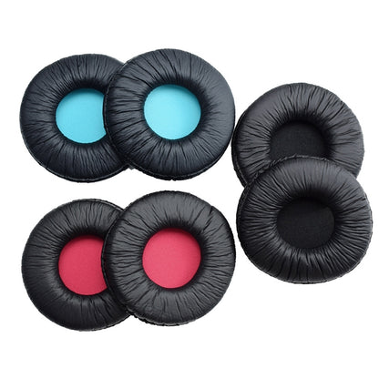 2 PCS For SONY MDR-V55 Earphone Cushion Leather Cover Earmuffs Replacement Earpads (Blue) - Earmuff & Pad by buy2fix | Online Shopping UK | buy2fix