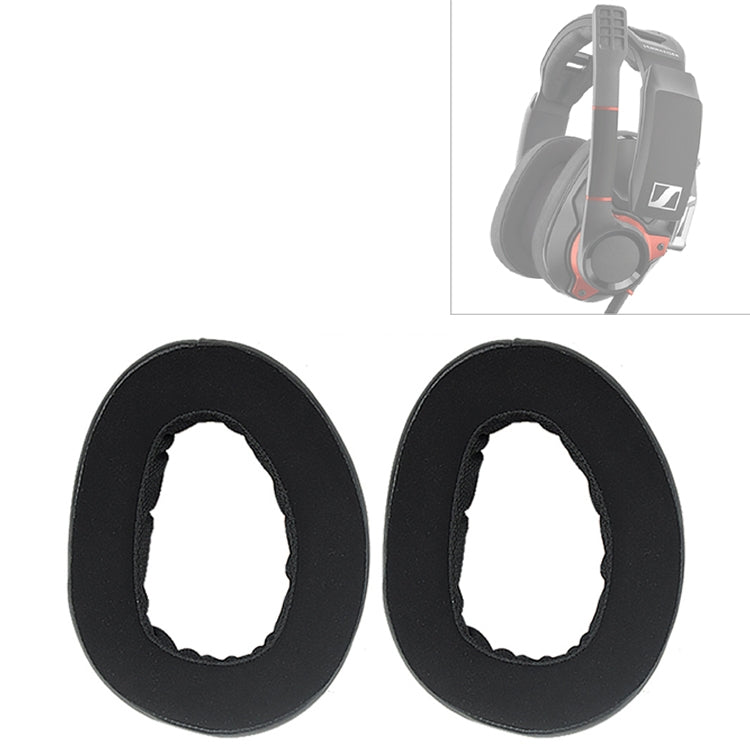 2 PCS For Sennheiser GSP 600 Headphone Cushion Sponge Cover Earmuffs Replacement Earpads - Earmuff & Pad by buy2fix | Online Shopping UK | buy2fix