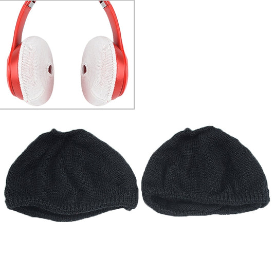 2 PCS Knitted Headphone Dustproof Protective Case for Beats Solo2 / Solo3(Black) - Anti-dust & Ear Caps by buy2fix | Online Shopping UK | buy2fix