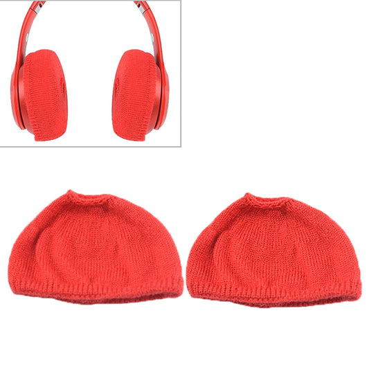 2 PCS Knitted Headphone Dustproof Protective Case for Beats Solo2 / Solo3(Red) - Anti-dust & Ear Caps by buy2fix | Online Shopping UK | buy2fix