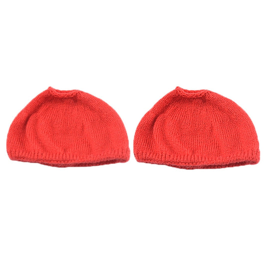 2 PCS Knitted Headphone Dustproof Protective Case for Beats Solo2 / Solo3(Red) - Anti-dust & Ear Caps by buy2fix | Online Shopping UK | buy2fix