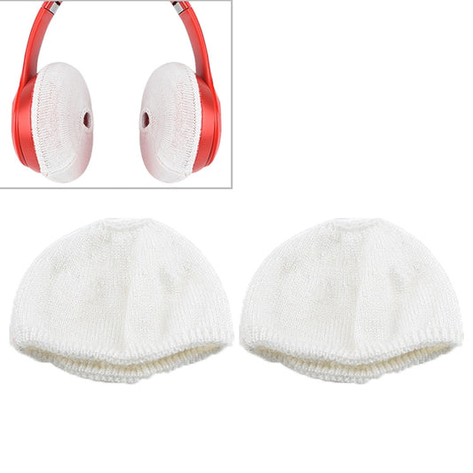 2 PCS Knitted Headphone Dustproof Protective Case for Beats Solo2 / Solo3(White) - Anti-dust & Ear Caps by buy2fix | Online Shopping UK | buy2fix