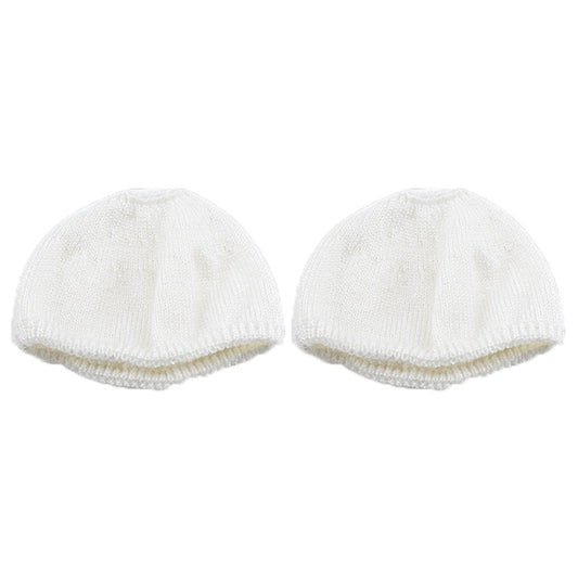 2 PCS Knitted Headphone Dustproof Protective Case for Beats Solo2 / Solo3(White) - Anti-dust & Ear Caps by buy2fix | Online Shopping UK | buy2fix
