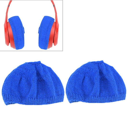 2 PCS Knitted Headphone Dustproof Protective Case for Beats Studio2(Blue) - Anti-dust & Ear Caps by buy2fix | Online Shopping UK | buy2fix