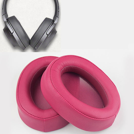 2pcs Sponge Headphone Protective Case for Sony MDR-100ABN / WH-H900N(Rose Red) - Earmuff & Pad by buy2fix | Online Shopping UK | buy2fix
