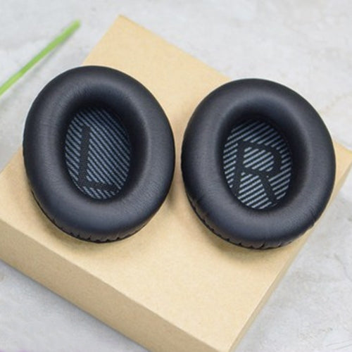 1 Pair Soft Earmuff Headphone Jacket with LR Cotton for BOSE QC2 / QC15 / AE2 / QC25 / QC35(Black) - Earmuff & Pad by buy2fix | Online Shopping UK | buy2fix