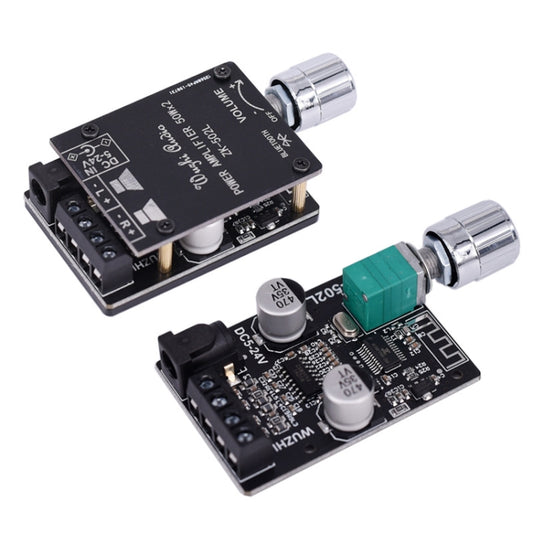 ZK-502L Bluetooth 5.0 12/24V Wireless Stereo Audio Digital Power Amplifier Board 50Wx2 Bluetooth Amp Amplificador, without Shell - Other Accessories by buy2fix | Online Shopping UK | buy2fix