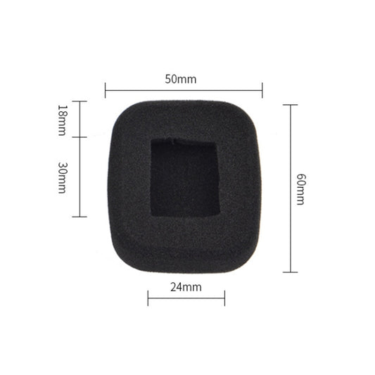 2 PCS For Shinco S01 Headphone Protective Cover Square Sponge Cover Earmuffs - Earmuff & Pad by buy2fix | Online Shopping UK | buy2fix
