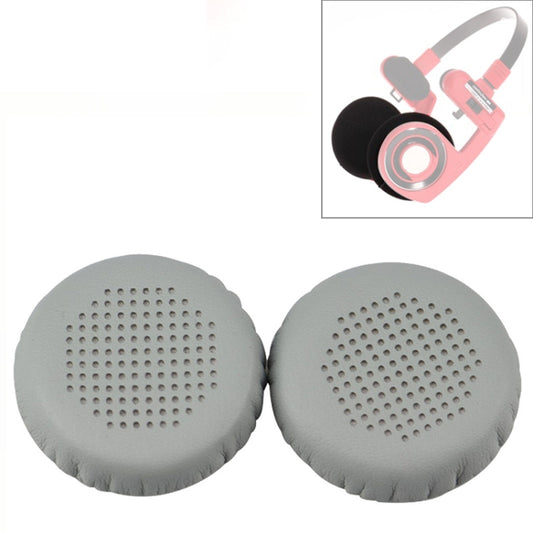 2 PCS For KOSS PP / SP Perforated Ventilation Version Protein Leather Cover Headphone Protective Cover Earmuffs (Grey) - Earmuff & Pad by buy2fix | Online Shopping UK | buy2fix