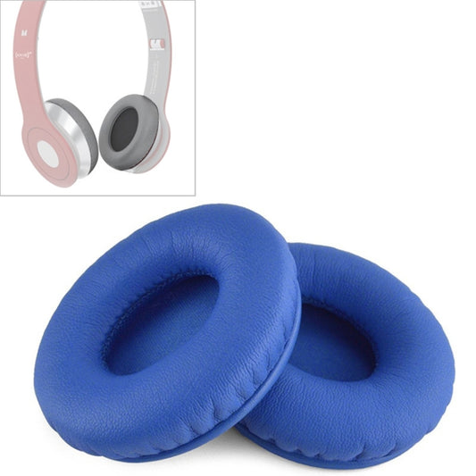 2 PCS For Beats Solo HD / Solo 1.0 Headphone Protective Leather Cover Sponge Earmuffs(Blue) - Earmuff & Pad by buy2fix | Online Shopping UK | buy2fix