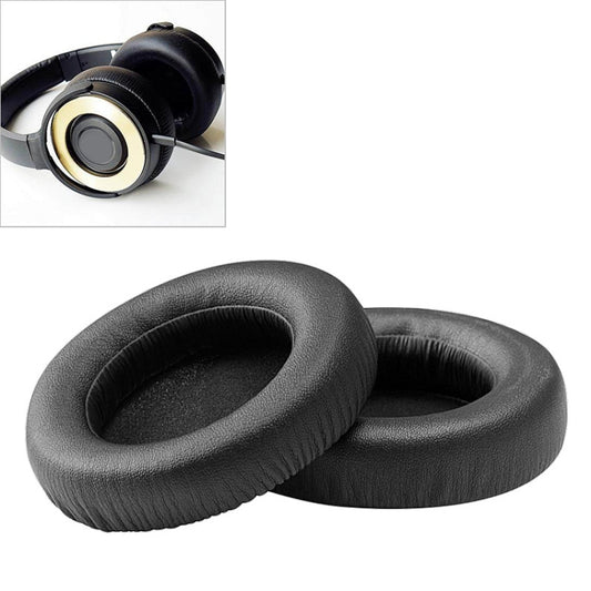 2 PCS For ATH WS550 Imitation Leather + Sponge Headphone Protective Cover Earmuffs (Black) - Earmuff & Pad by buy2fix | Online Shopping UK | buy2fix