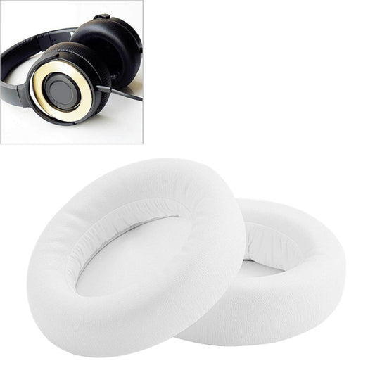 2 PCS For ATH WS550 Imitation Leather + Sponge Headphone Protective Cover Earmuffs (White) - Earmuff & Pad by buy2fix | Online Shopping UK | buy2fix