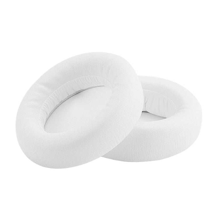 2 PCS For ATH WS550 Imitation Leather + Sponge Headphone Protective Cover Earmuffs (White) - Earmuff & Pad by buy2fix | Online Shopping UK | buy2fix