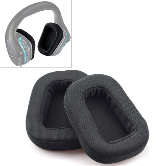2 PCS For Logitech G633 G933 Earphone Cushion Cover Earmuffs Replacement Earpads with Mesh (Plastin) - Earmuff & Pad by buy2fix | Online Shopping UK | buy2fix