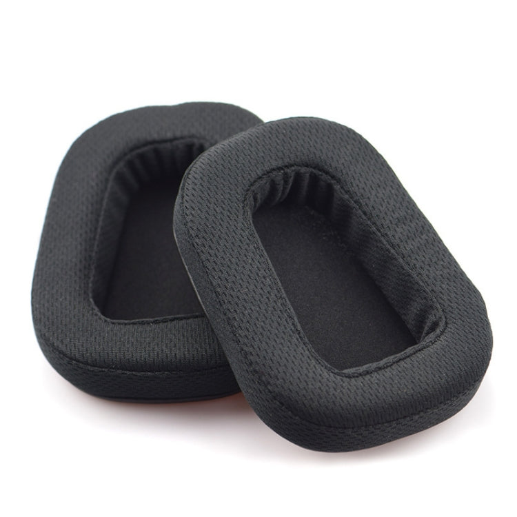 2 PCS For Logitech G633 G933 Earphone Cushion Cover Earmuffs Replacement Earpads with Mesh (Plastin) - Earmuff & Pad by buy2fix | Online Shopping UK | buy2fix