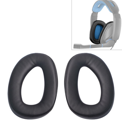 2 PCS For Sennheiser GSP300 / GSP301 / GSP302 / GSP303 / GSP350 Earphone Cushion Cover Earmuffs Replacement Earpads without Mesh - Earmuff & Pad by buy2fix | Online Shopping UK | buy2fix