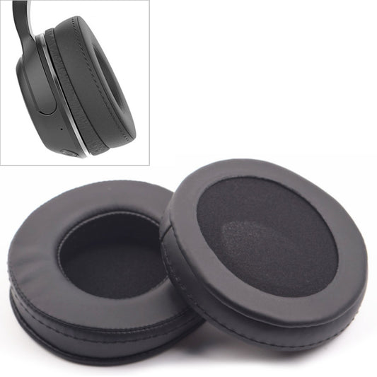 2 PCS For Skullcandy / HESH 2.0 HESH Thickened Earphone Cushion Cover Earmuffs Replacement Earpads with White Thread Sewing(Black) - Earmuff & Pad by buy2fix | Online Shopping UK | buy2fix