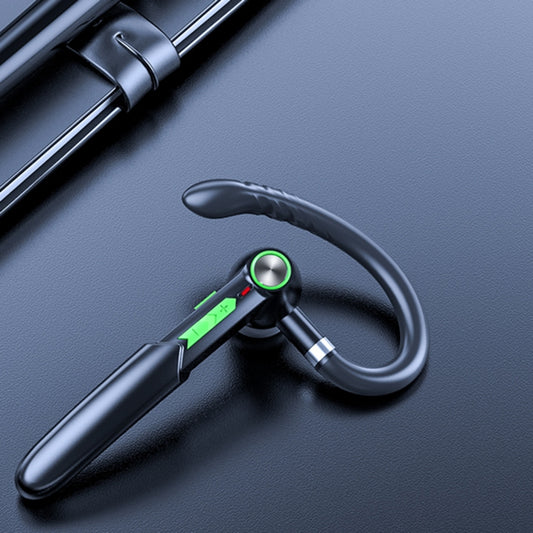 ME-100 TWS Business Rotating Universal True Stereo 5.0 Version Hanging Ear In-Ear Bluetooth Headset(Black+green) by buy2fix