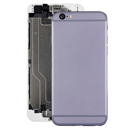 Full Housing Back Cover with Power Button & Volume Button Flex Cable for iPhone 6(Grey) - iPhone 6/6 Plus Parts by buy2fix | Online Shopping UK | buy2fix
