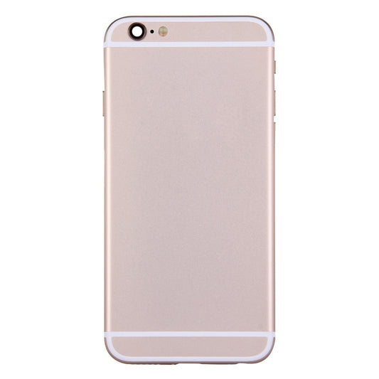 Full Housing Back Cover with Power Button & Volume Button Flex Cable for iPhone 6(Gold) - iPhone 6/6 Plus Parts by buy2fix | Online Shopping UK | buy2fix