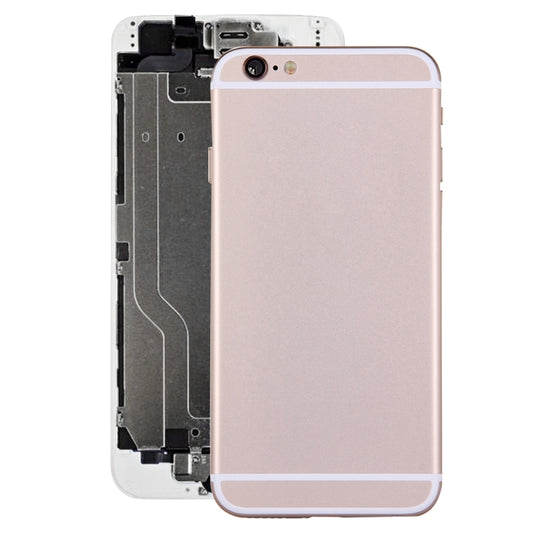 Full Housing Back Cover with Power Button & Volume Button Flex Cable for iPhone 6(Gold) - iPhone 6/6 Plus Parts by buy2fix | Online Shopping UK | buy2fix