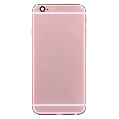 Full Housing Back Cover with Power Button & Volume Button Flex Cable for iPhone 6(Rose Gold) - iPhone 6/6 Plus Parts by buy2fix | Online Shopping UK | buy2fix
