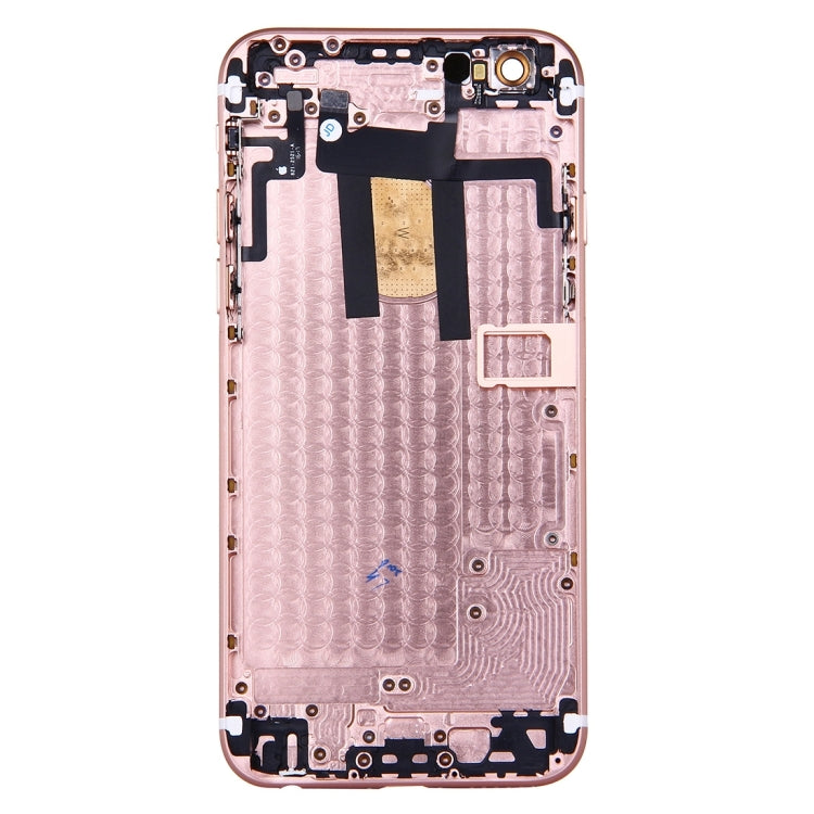 Full Housing Back Cover with Power Button & Volume Button Flex Cable for iPhone 6(Rose Gold) - iPhone 6/6 Plus Parts by buy2fix | Online Shopping UK | buy2fix